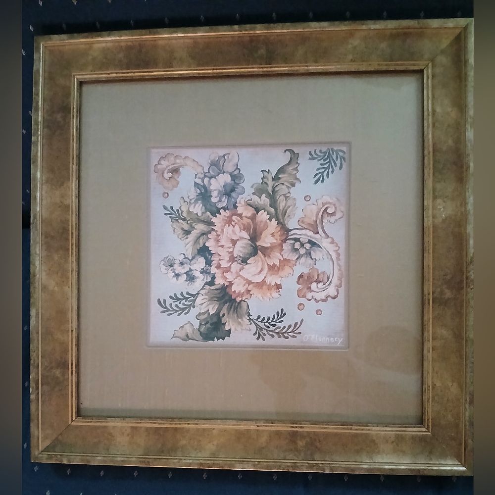 LA-Z-BOY FURNITURE GALLERIES IDYLLE FLEURI BY JILL O'FLANNERY 17"×17"